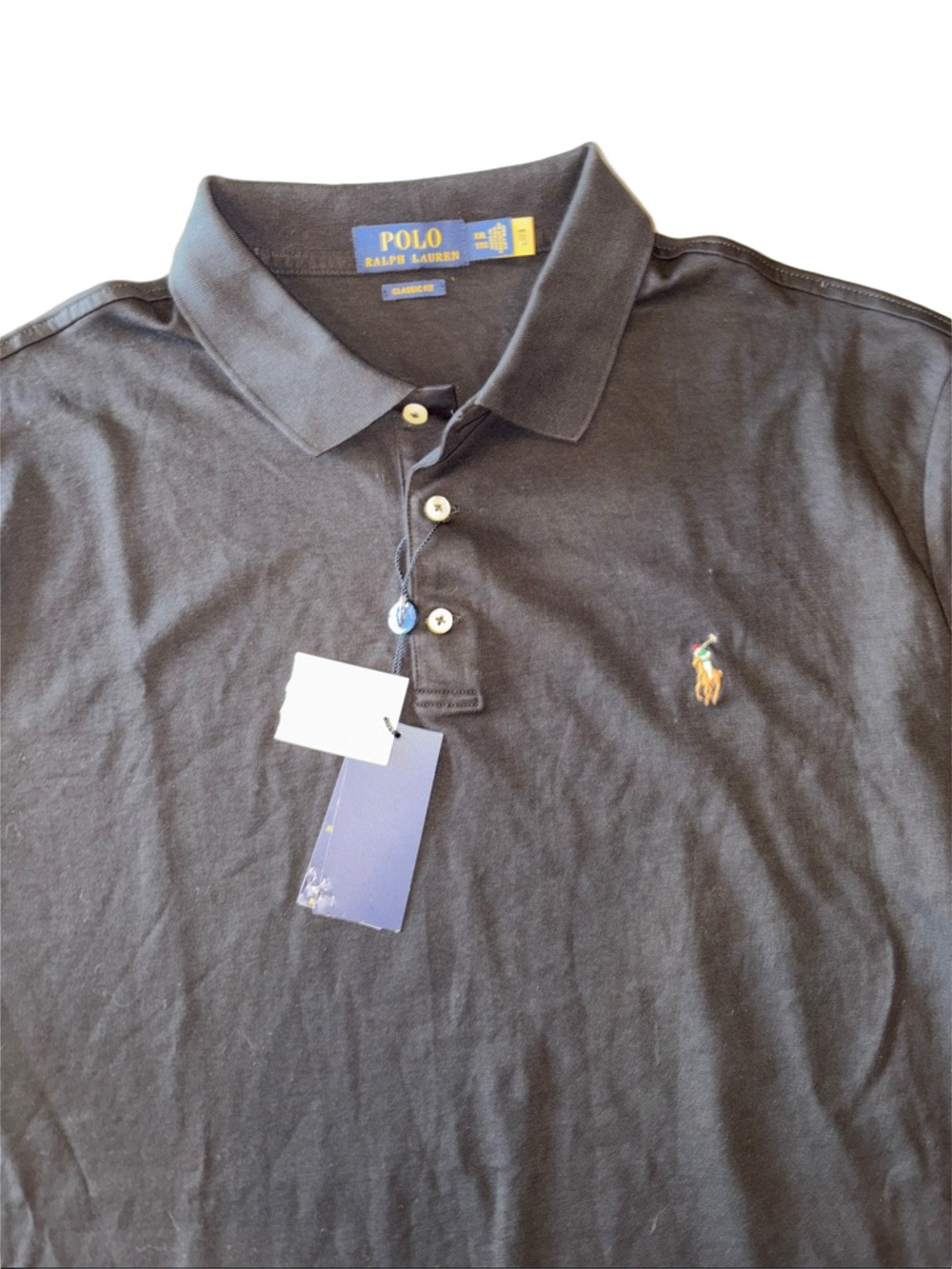 Polo Ralph Lauren Classic Fit Polo Shirt – Black – XXL – NWT